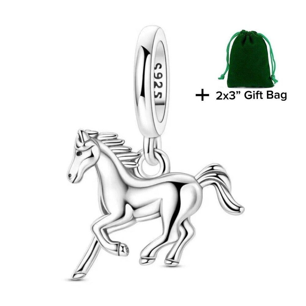 Horse Dangle Charm | 925 Silver | Brand New